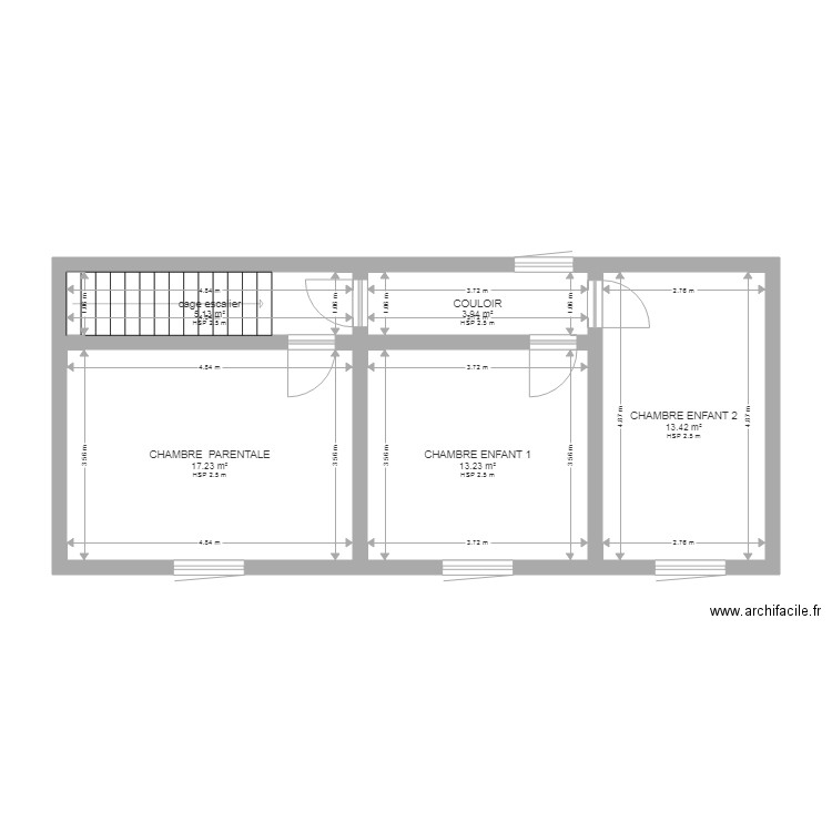 PAULIEN PLAN ETAGE . Plan de 0 pièce et 0 m2