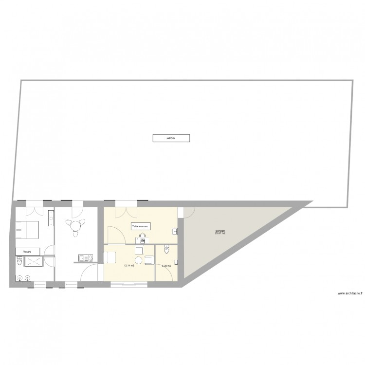 BGoulaine. Plan de 0 pièce et 0 m2