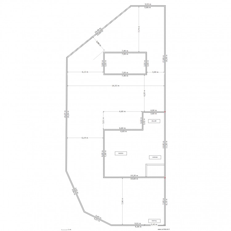 Terrain. Plan de 0 pièce et 0 m2