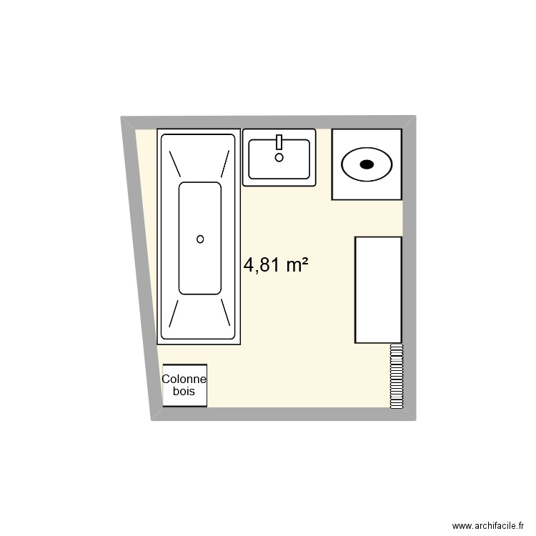 Salle de bain. Plan de 0 pièce et 0 m2