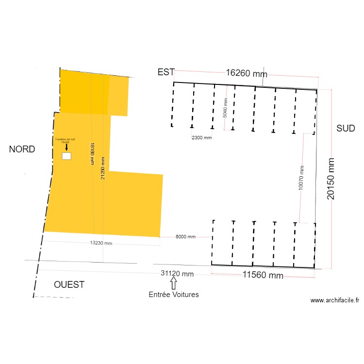 parking Mézy . Plan de 0 pièce et 0 m2