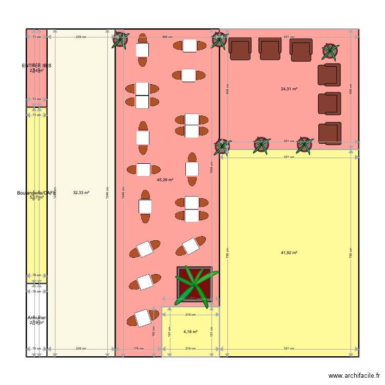 Exemple de Terrasse Étendue. Plan de 0 pièce et 0 m2