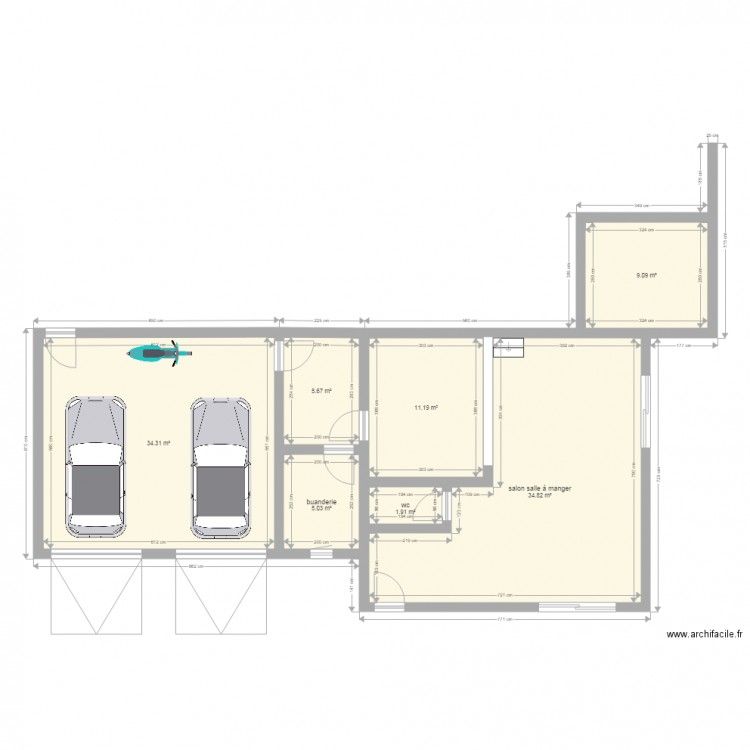 etage. Plan de 0 pièce et 0 m2