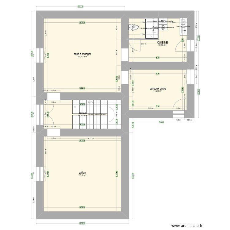 plan rdc 2. Plan de 24 pièces et 354 m2