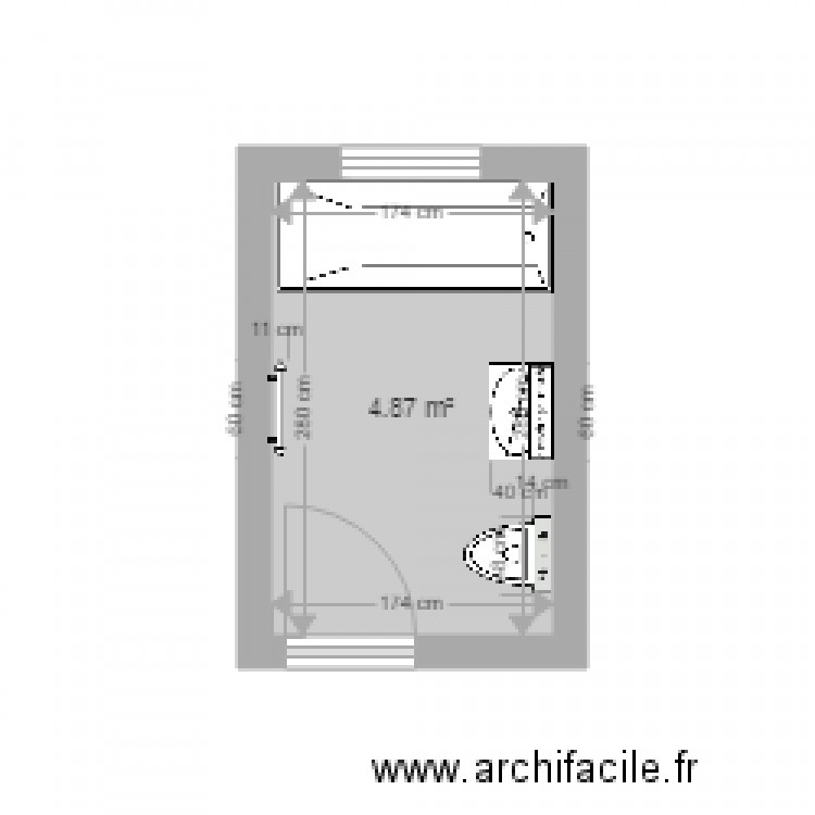 Plan SDB Réf Pethoud Vionnaz - Plan dessiné par ALG Design - cg