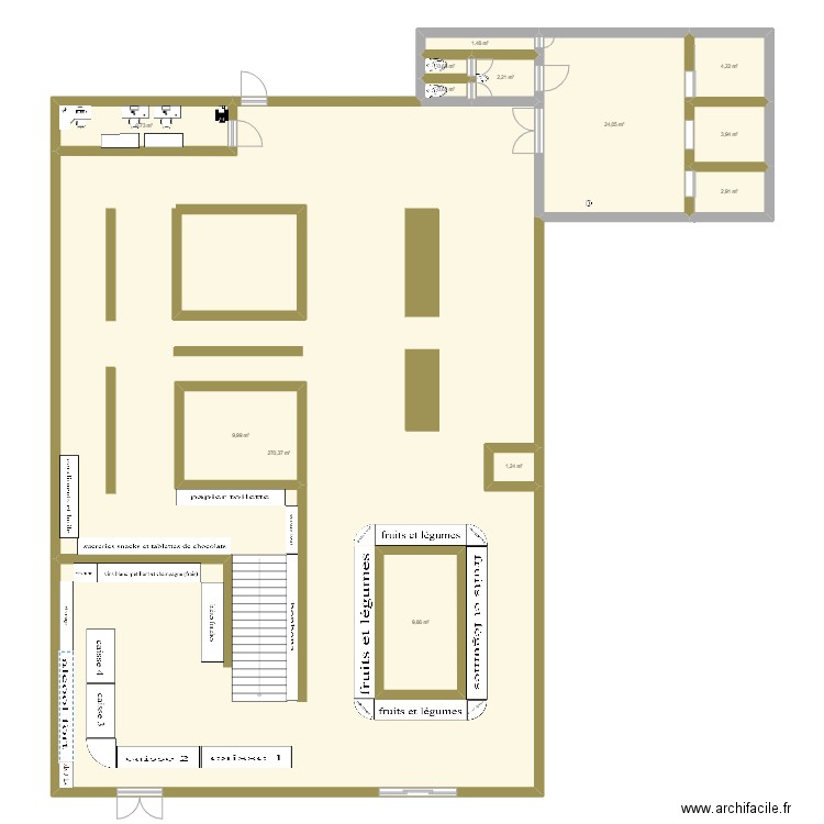 carrefour city . Plan de 0 pièce et 0 m2