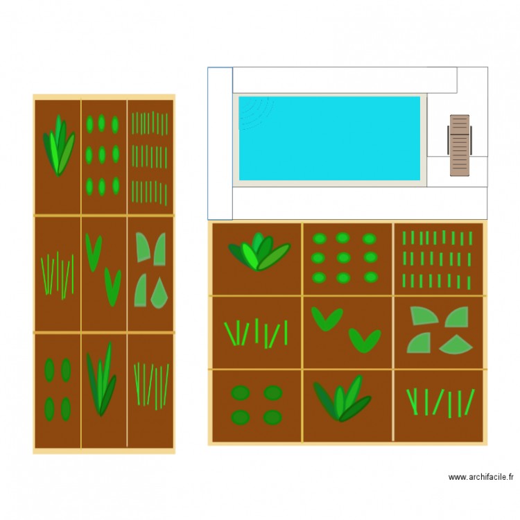 piscine. Plan de 0 pièce et 0 m2