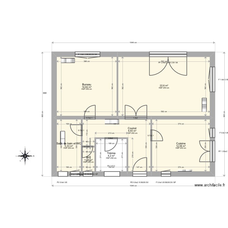 Larquier. Plan de 0 pièce et 0 m2