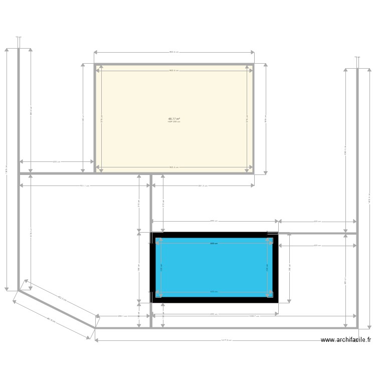 plan de dessus. Plan de 0 pièce et 0 m2