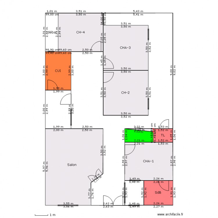 Plan maison 150m². Plan de 0 pièce et 0 m2