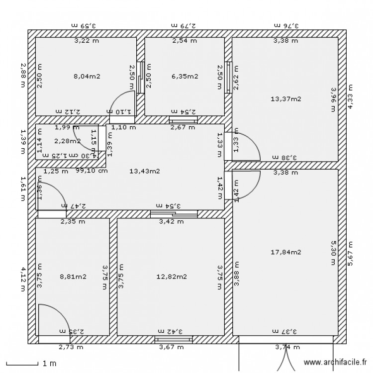 Plan. Plan de 0 pièce et 0 m2