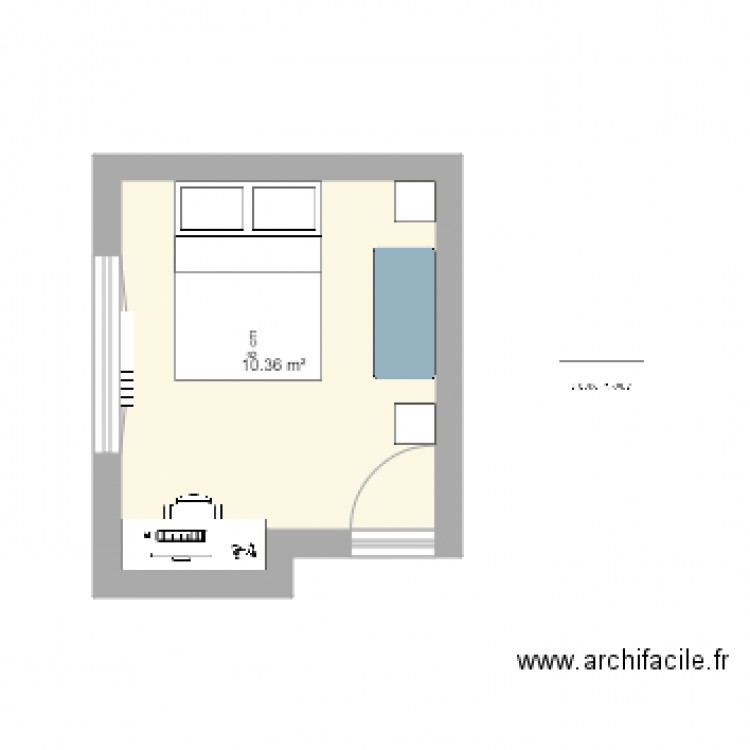 chambre. Plan de 0 pièce et 0 m2