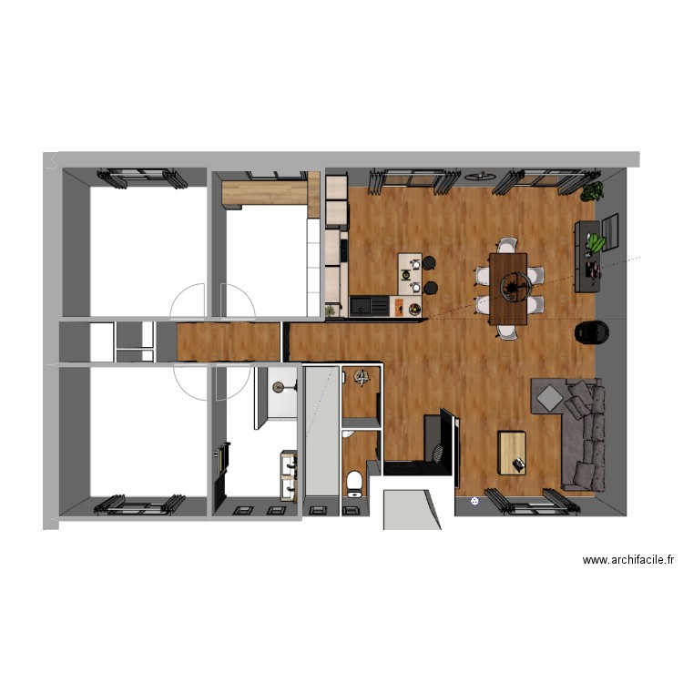 maison 3d. Plan de 0 pièce et 0 m2