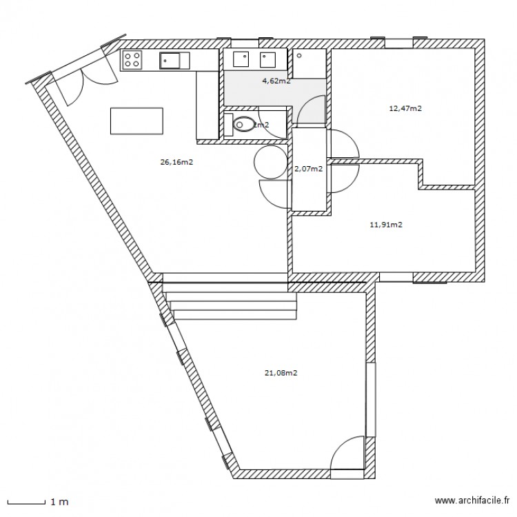 T3/4B. Plan de 0 pièce et 0 m2