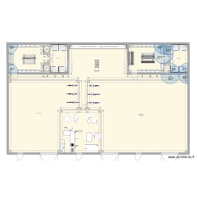 box. Plan de 0 pièce et 0 m2