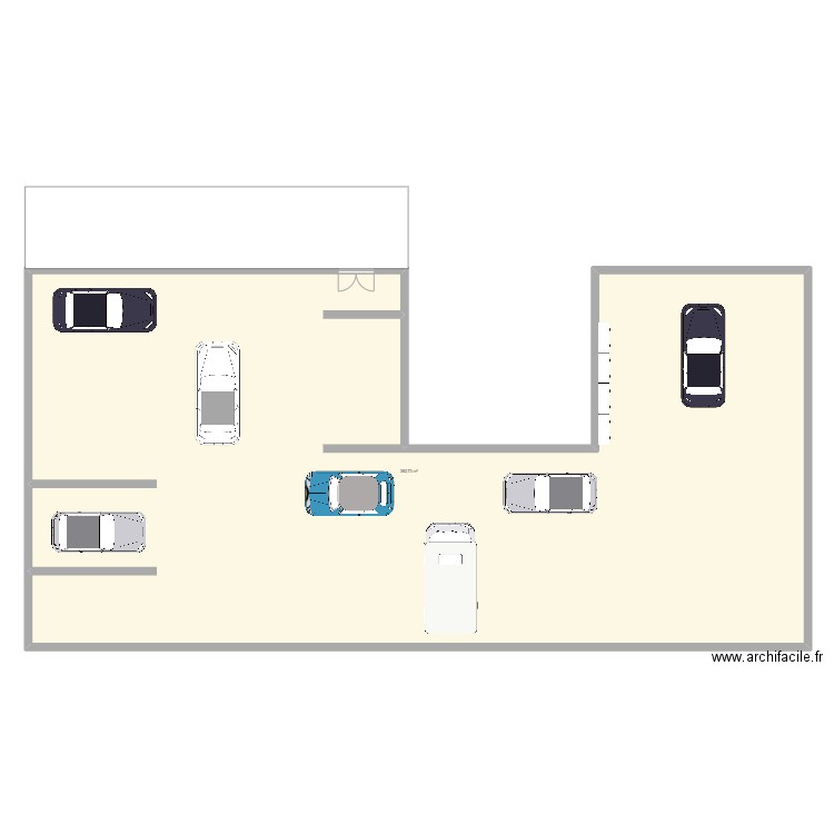 byd. Plan de 1 pièce et 383 m2