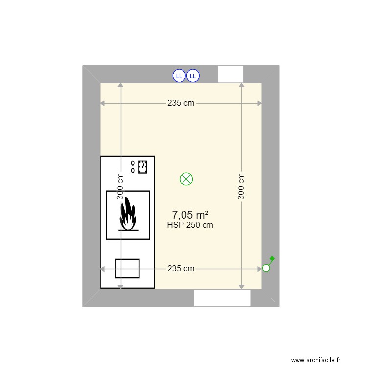 Locale Technique. Plan de 0 pièce et 0 m2