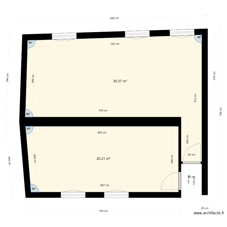 Heurtault actuel. Plan de 0 pièce et 0 m2