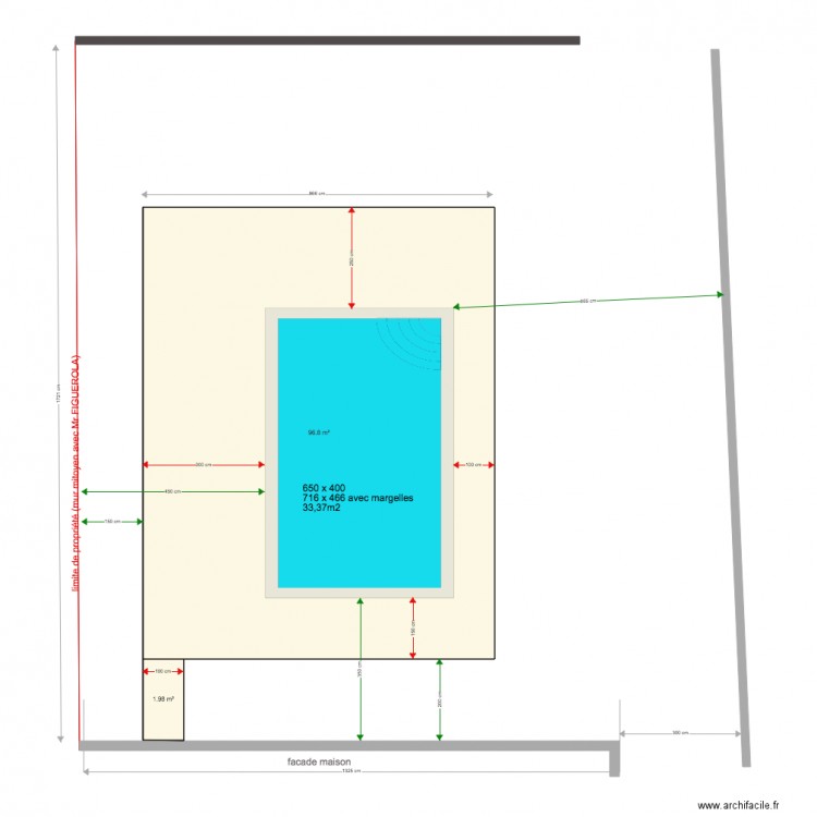 Dalle piscine sans pool 1212. Plan de 0 pièce et 0 m2