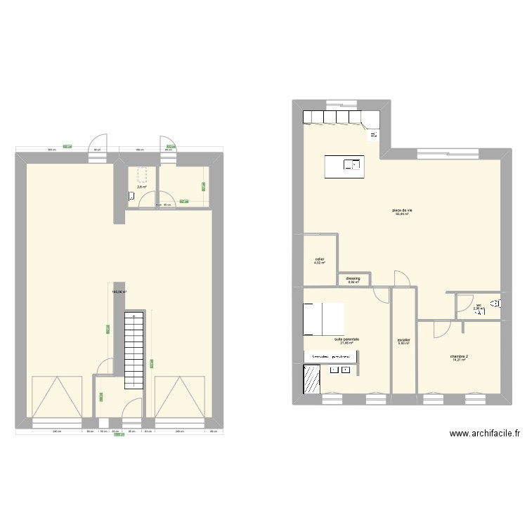 saint marcel 3. Plan de 15 pièces et 417 m2