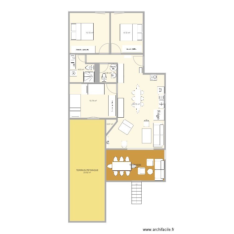 maison corse . Plan de 0 pièce et 0 m2