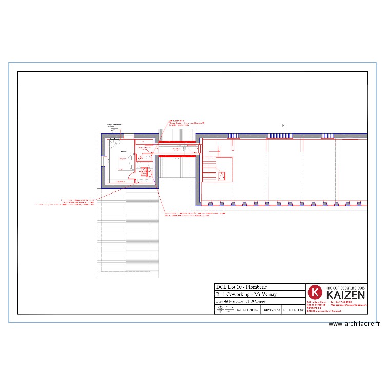 R+1 Vernay clim . Plan de 0 pièce et 0 m2