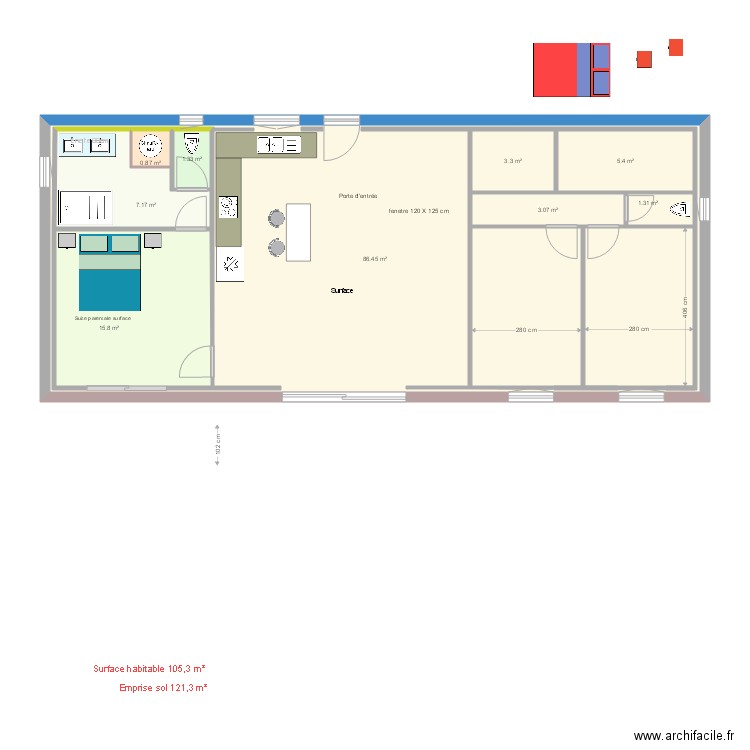 plan lmaison 4p ss. Plan de 0 pièce et 0 m2