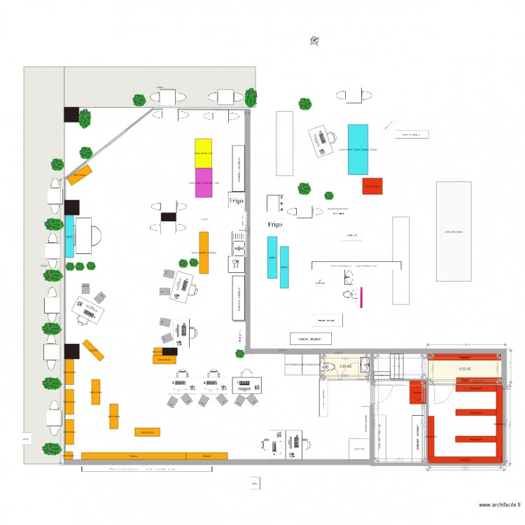 ADG V2 tea room librairie et agences. Plan de 0 pièce et 0 m2