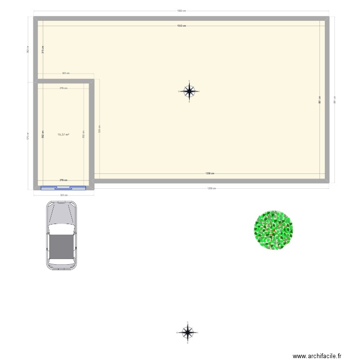 Dp2 Plan De Masse Projet Plan 2 Pièces 130 M2 Dessiné Par Jennybianca