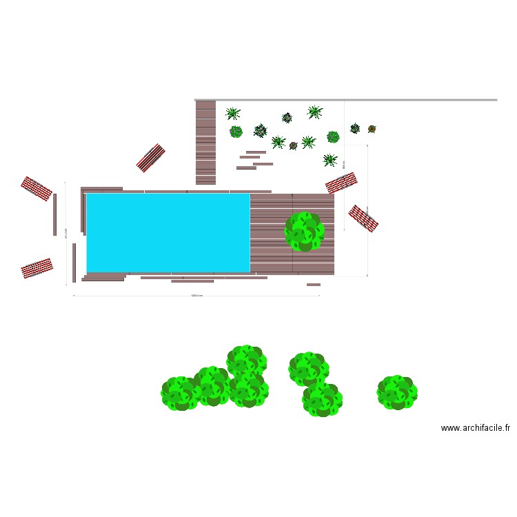 piscine V6. Plan de 0 pièce et 0 m2