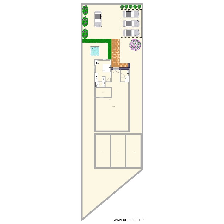 LA BAIE. Plan de 0 pièce et 0 m2