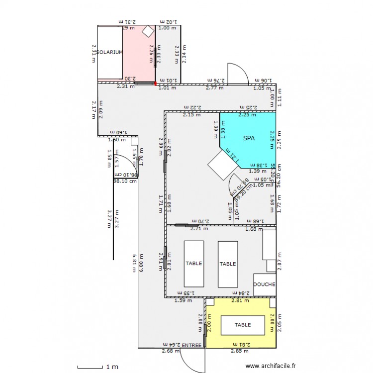 SPA SAUNA. Plan de 0 pièce et 0 m2