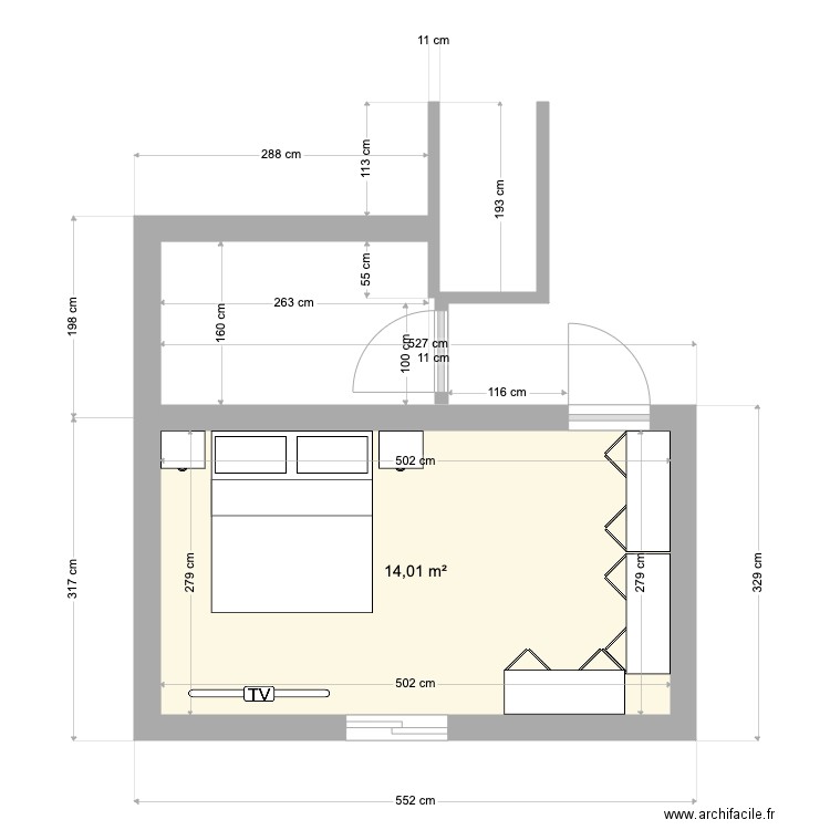 PLAN CHAMBRE PARENTS CELLIER. Plan de 0 pièce et 0 m2