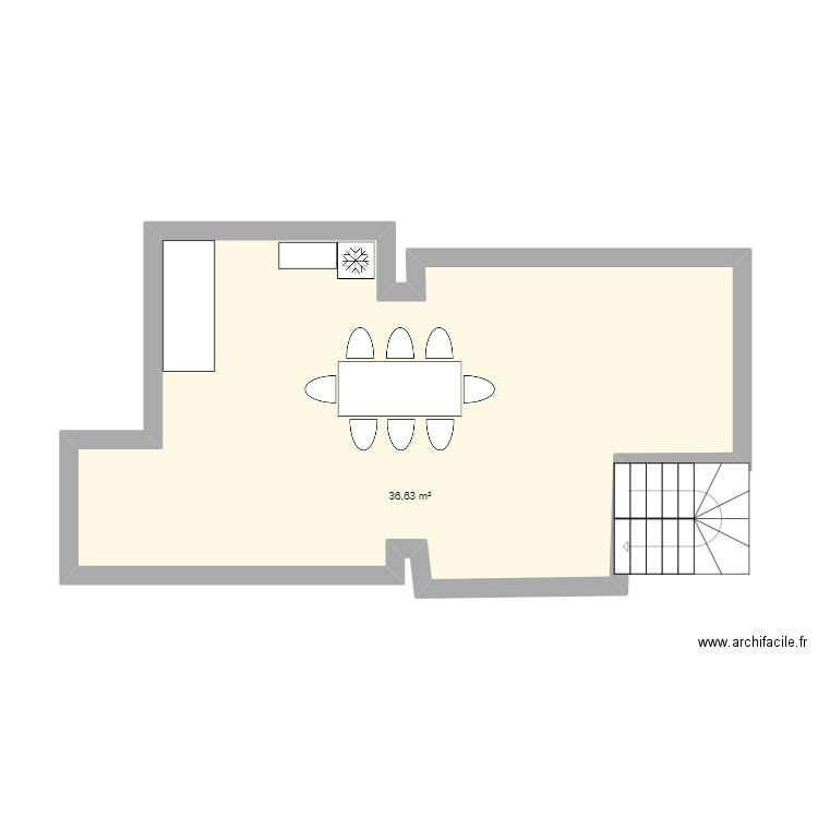 Rez de jardin. Plan de 0 pièce et 0 m2