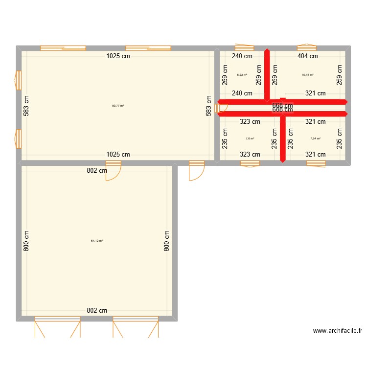 maison 3. Plan de 7 pièces et 158 m2