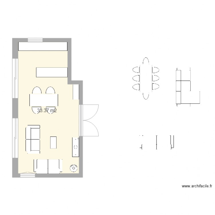 séjour rez up. Plan de 0 pièce et 0 m2