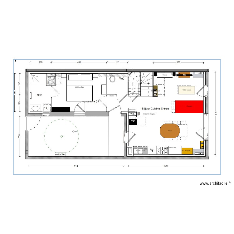 Maison d'amour. Plan de 0 pièce et 0 m2