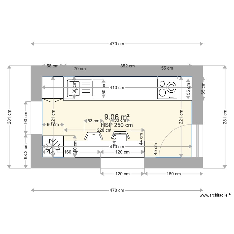 CUISINE. Plan de 0 pièce et 0 m2