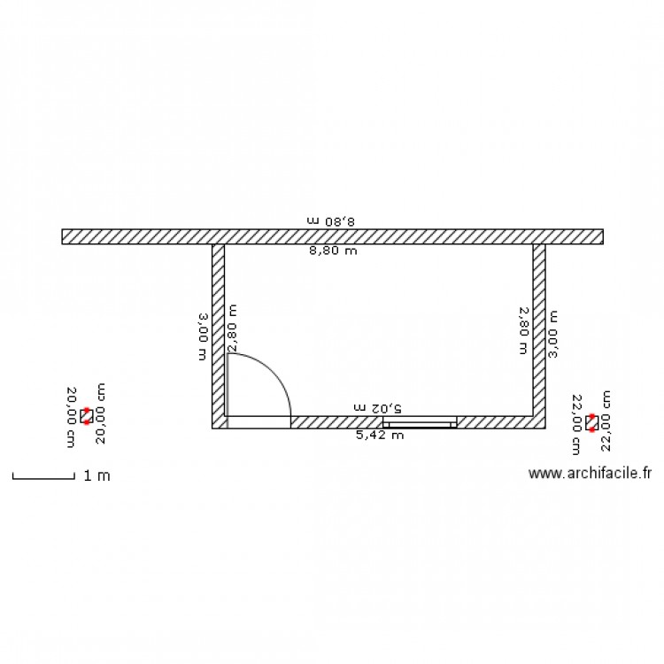 abri. Plan de 0 pièce et 0 m2