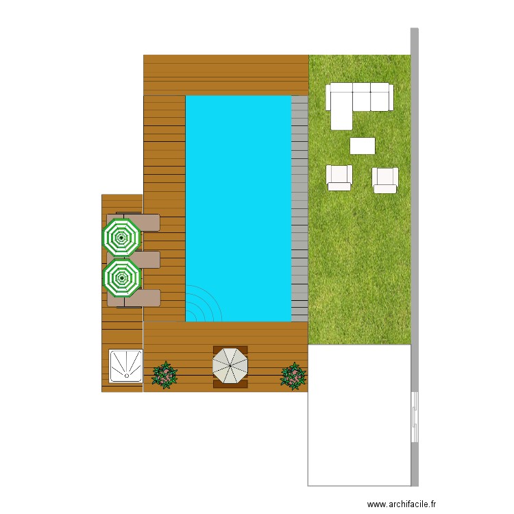 Jardin. Plan de 0 pièce et 0 m2