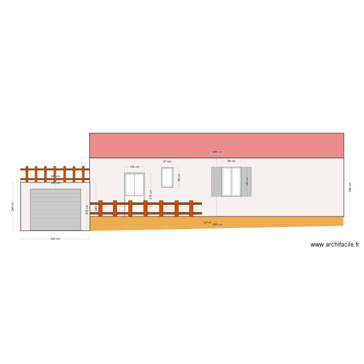 ré aménagement face nord. Plan de 0 pièce et 0 m2