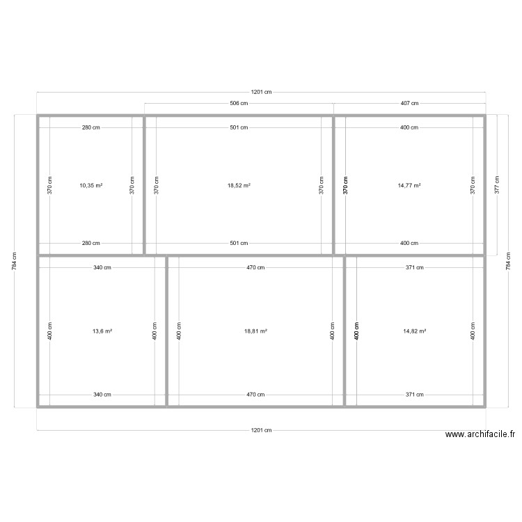 MICHEL 2. Plan de 6 pièces et 91 m2