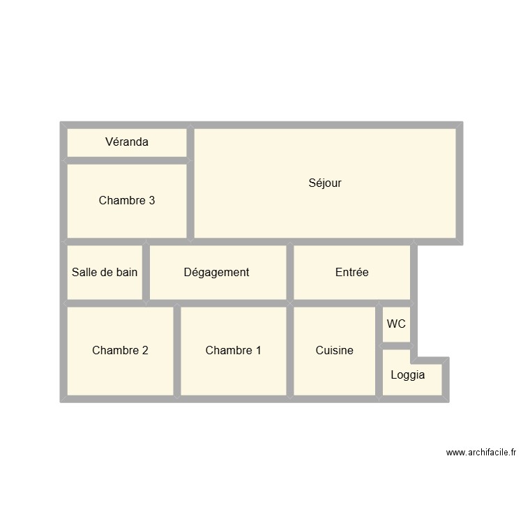 2503 BARRIERE. Plan de 11 pièces et 22 m2