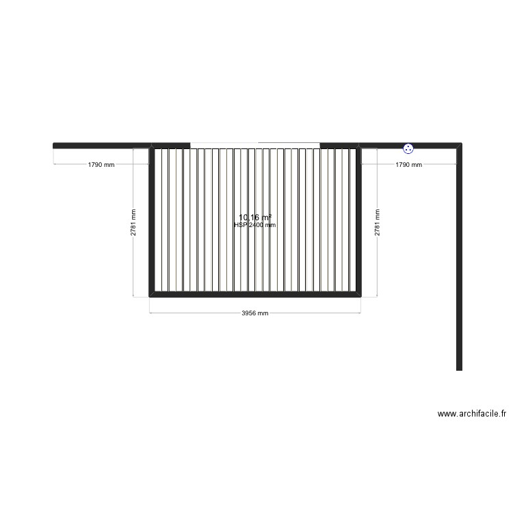 MONTEAUD (16). Plan de 1 pièce et 10 m2