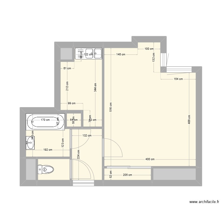 Plan GASU 23 Original. Plan de 10 pièces et 35 m2