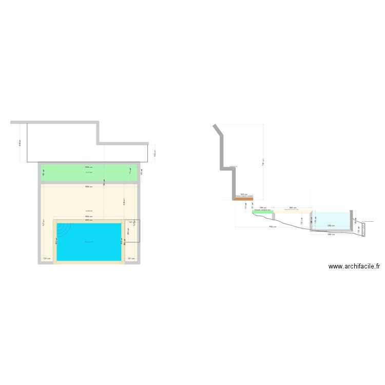 delacour v2. Plan de 2 pièces et 55 m2