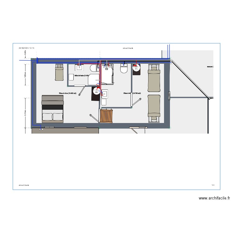 GR - HYDRO - M1 CH 1 ET 2. Plan de 0 pièce et 0 m2