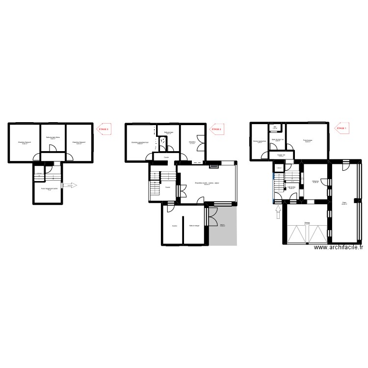 Dufour. Plan de 19 pièces et 253 m2