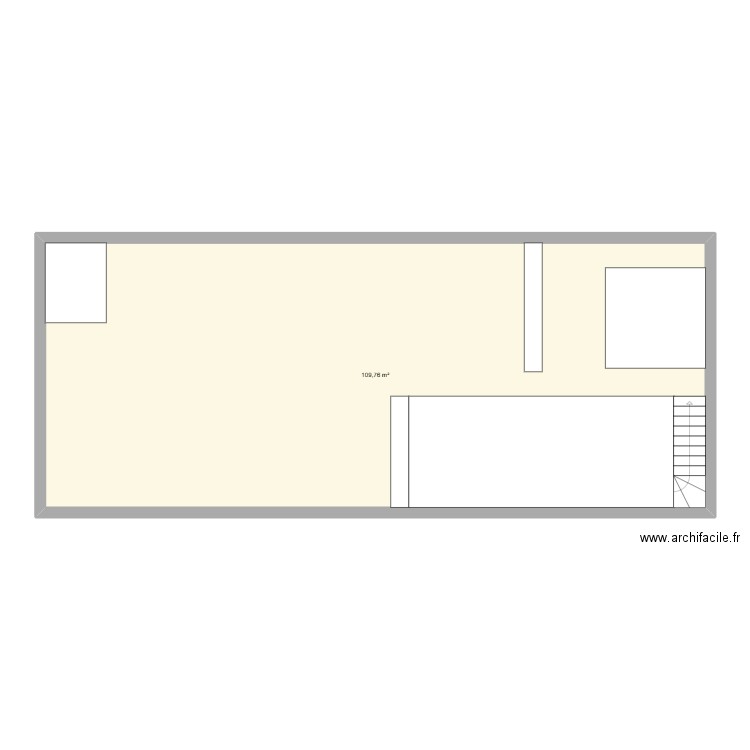 RMCSP Haut. Plan de 1 pièce et 110 m2