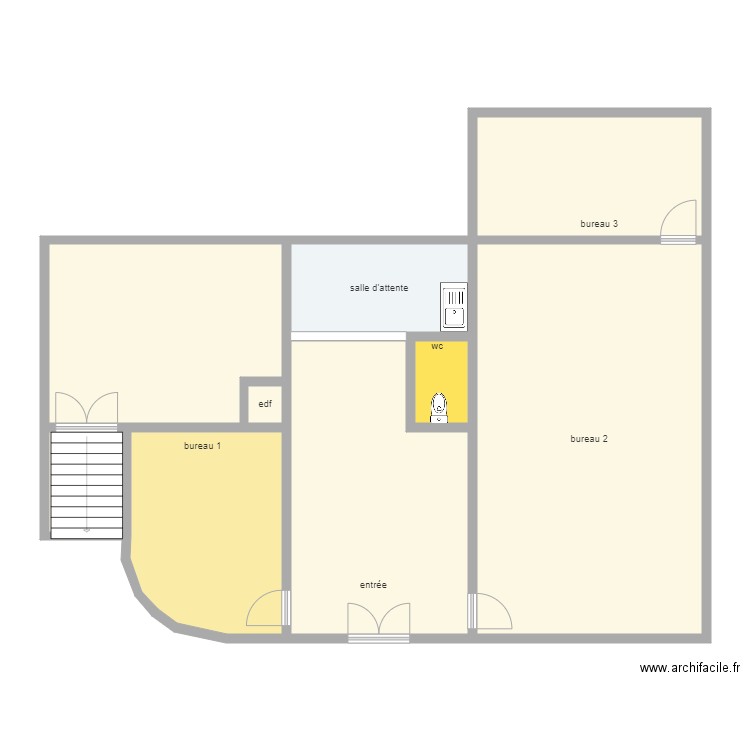 imto. Plan de 9 pièces et 132 m2